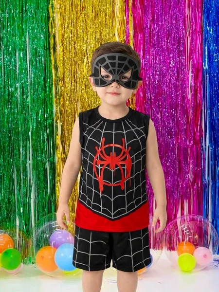 Fantasia Homem Aranha preto
